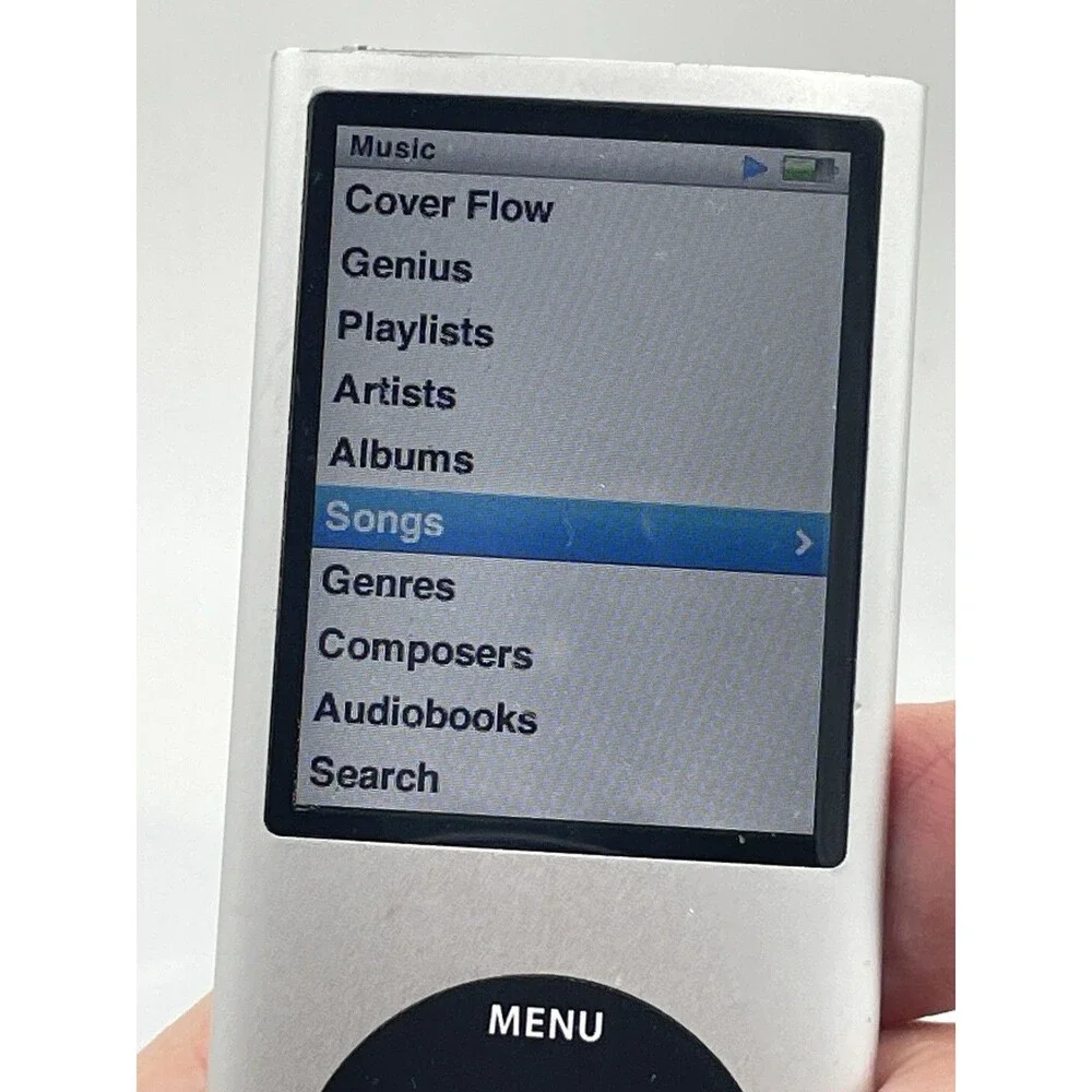Apple iPod nano 4th Gen Silver 8GB (Model MB598LL) Digital MP3 Player  Working